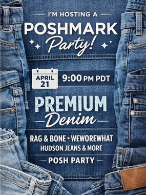 Im Hosting a Poshmark Party! April 21, 2026 at 9:00 PDT
